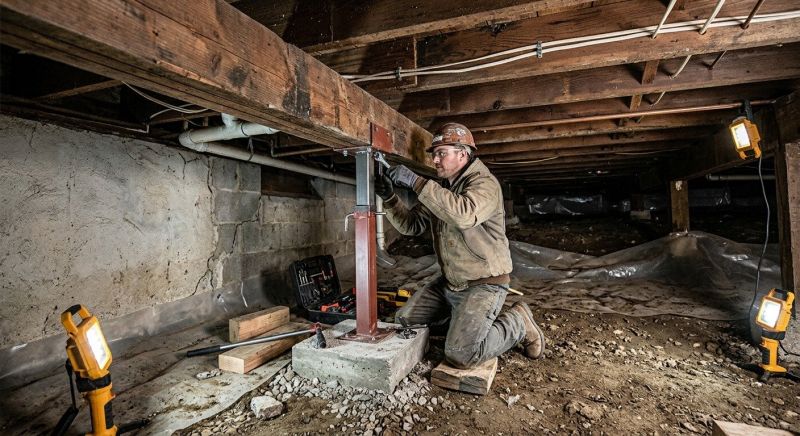 Crawlspace Foundation Repair in Belmont, CA