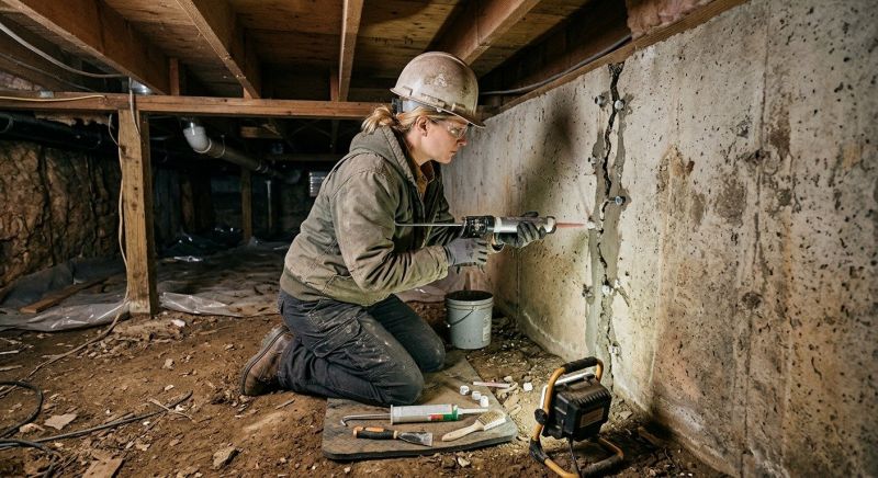 Crawlspace Foundation Repair in Greenbrae, CA