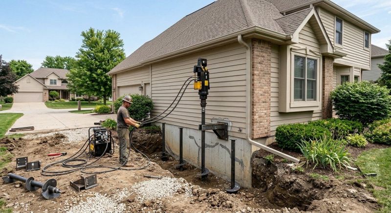 Helical Pile Installation in Berkeley, CA