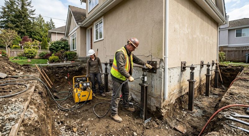 Sinking Foundation Repair in Berkeley, CA