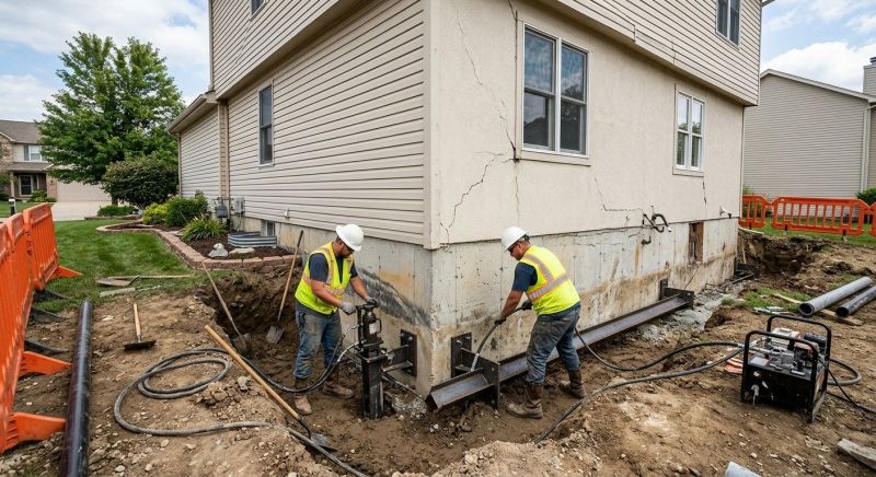 Sinking Foundation Repair in San Mateo, CA