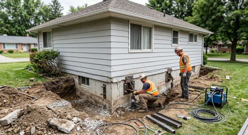 Sinking Foundation Repair in San Mateo, CA